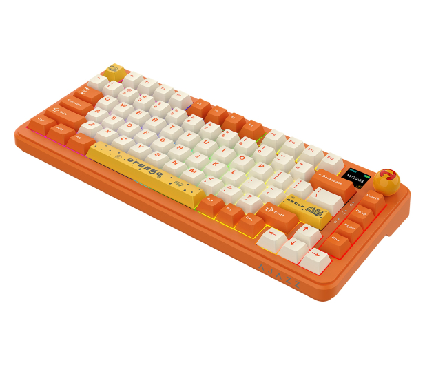 Ajazz AK820 MAX PLUS Avocado Switch Orange z ekranem - 1536382 - zdjęcie 5
